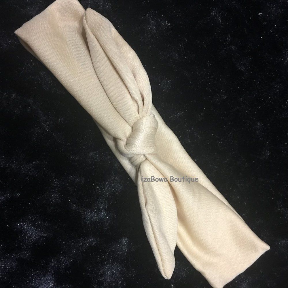 Tan top knot Jersey Headband  HB971  Handmade NWT Boutique
